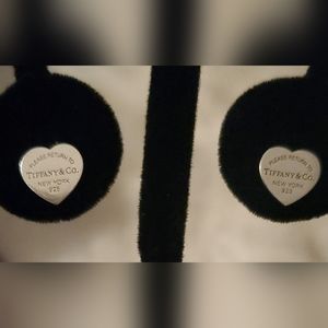 TIFFANY  HEART TAG STUD MINI EARRINGS